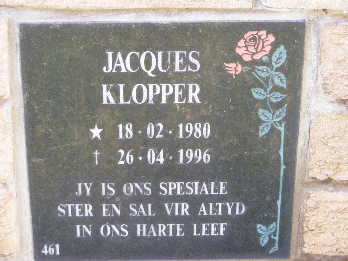 KLOPPER Jacques 1980-1996