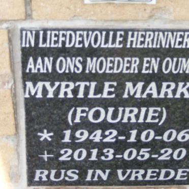 MARKS Myrtle nee FOURIE 1942-2013