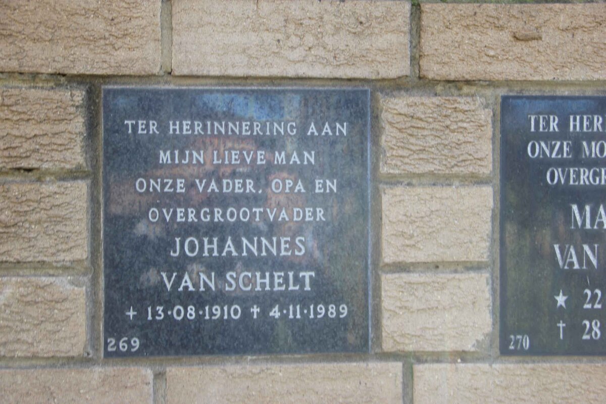 SCHELT Johannes, van 1910-1989