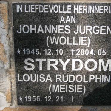STRYDOM Johannes Jurgens 1945-2004 &amp; Louisa Rudolphina 1956-