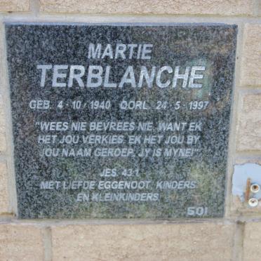 TERBLANCHE Martie 1940-1997