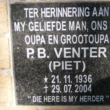 VENTER P.B. 1936-2004