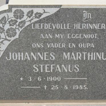 ? Johannes Marthinus Stefanus 1900-1985