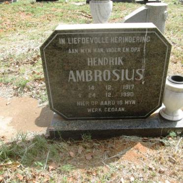 AMBROSIUS Hendrik 1917-1990