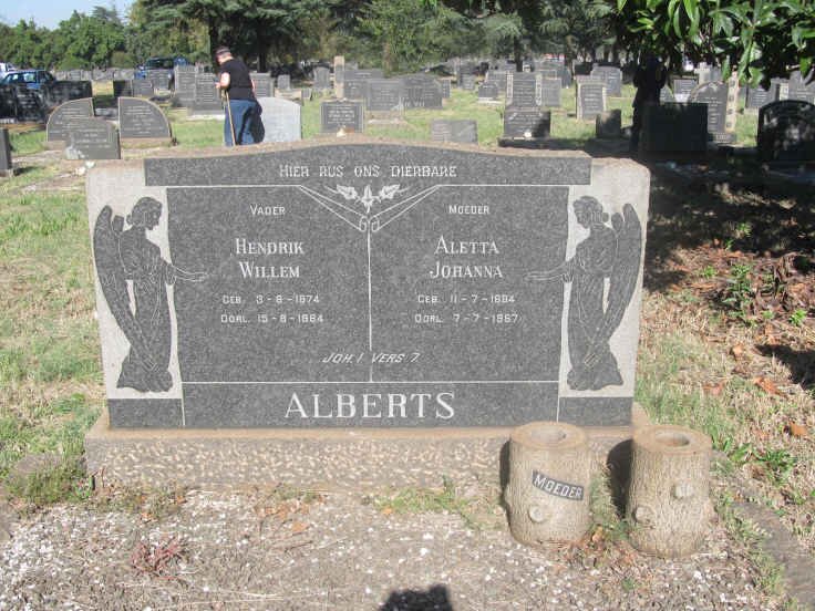 ALBERTS Hendrik Willem 1874-1964 &amp; Aletta Johanna 1884-1967