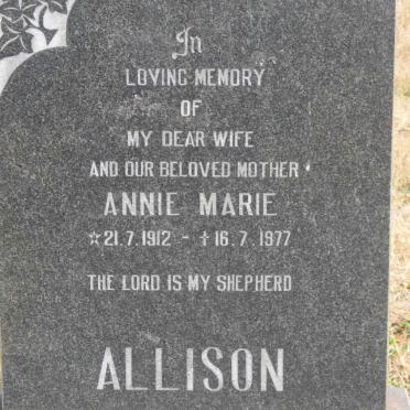 ALLISON Annie Marie 1912-1977