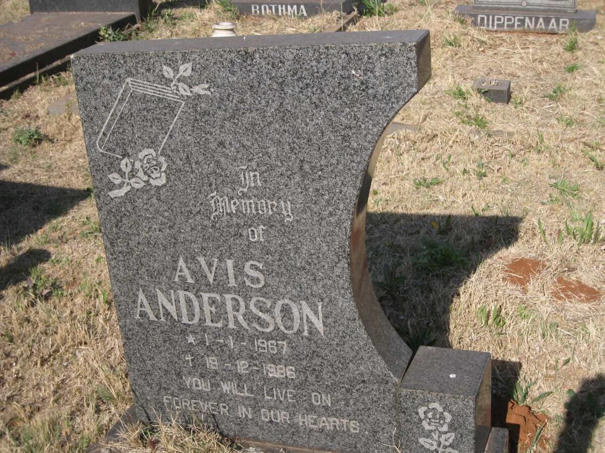 ANDERSON Avis 1967-1986