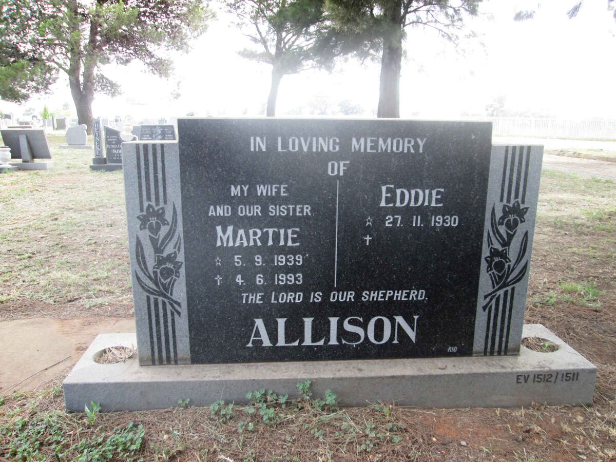 ALLISON Eddie 1930- &amp; Martie 1939-1993