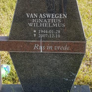ASWEGEN Ignatius Wilhelmus, van 1944-2007