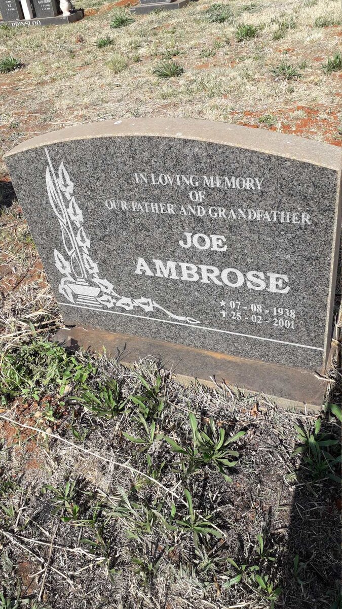 AMBROSE Joe 1938-2001