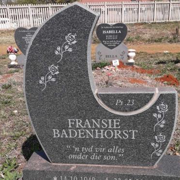 BADENHORST Fransie 1948-2014