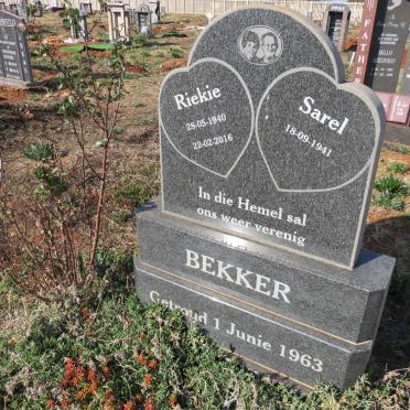BEKKER Sarel 1941-  & Riekie 1940-2016