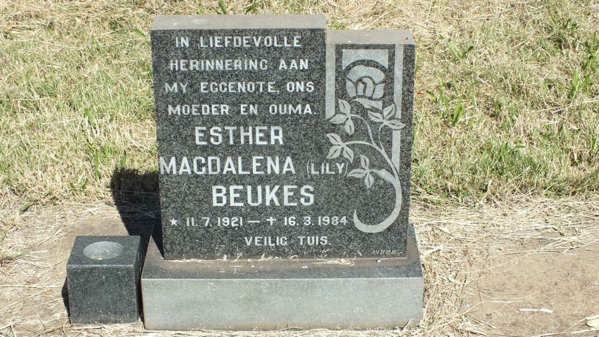 BEUKES Esther Magdalena 1921-1984