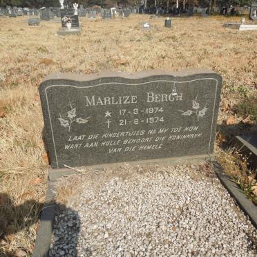 BERGH Marlize 1974-1974