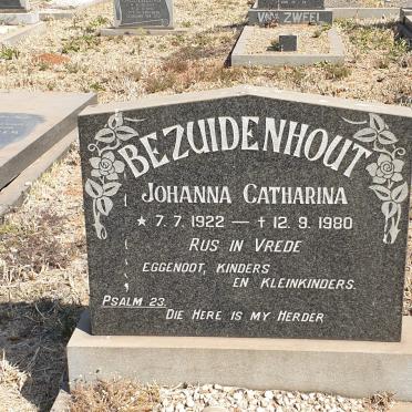 BEZUIDENHOUT Johanna Catharina 1922-1980