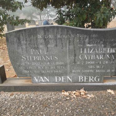 BERG Paul Stephanus, van den 1907-1980 &amp; Elizabeth Catharina 1908-1964