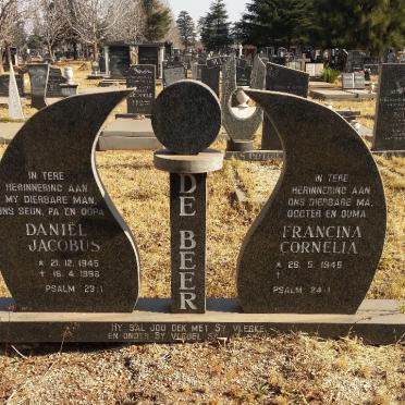 BEER Daniël Jacobus, de 1945-1996 &amp; Francina Cornelia 1945-
