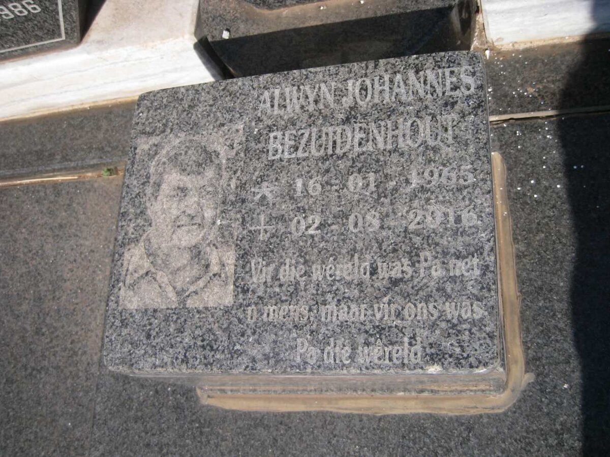 BEZUIDENHOUT Alwyn Johannes 1965-2016