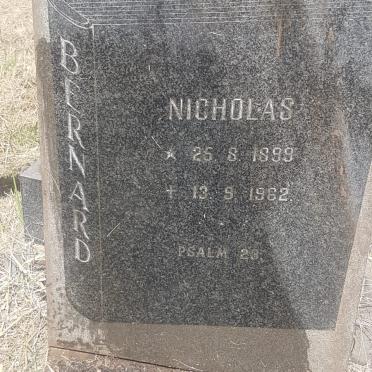 BERNARD Nicholas 1899-1962