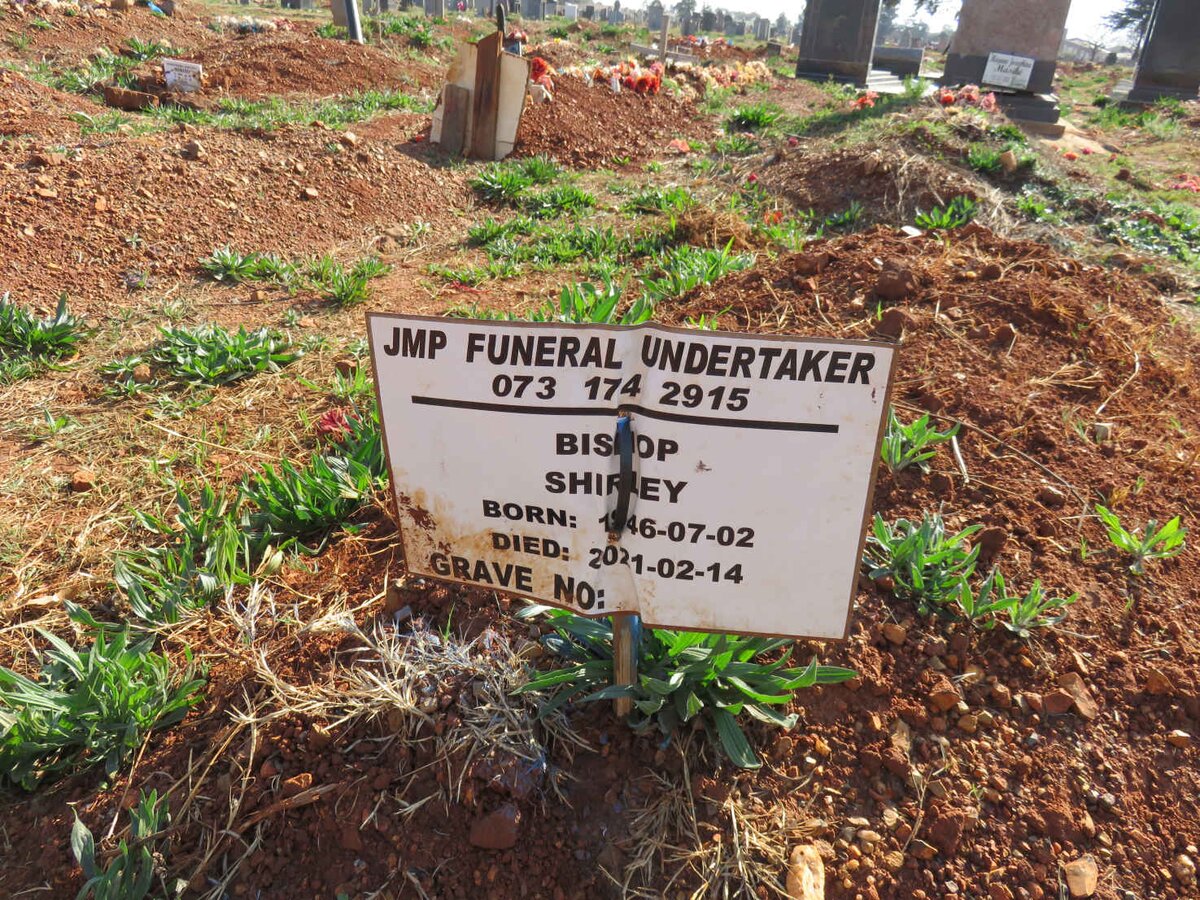 BISHOP Shirley 1946-2021