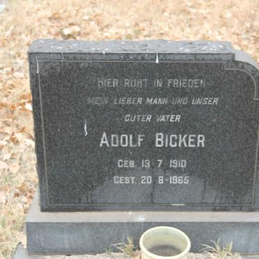 BICKER Adolf 1910-1965