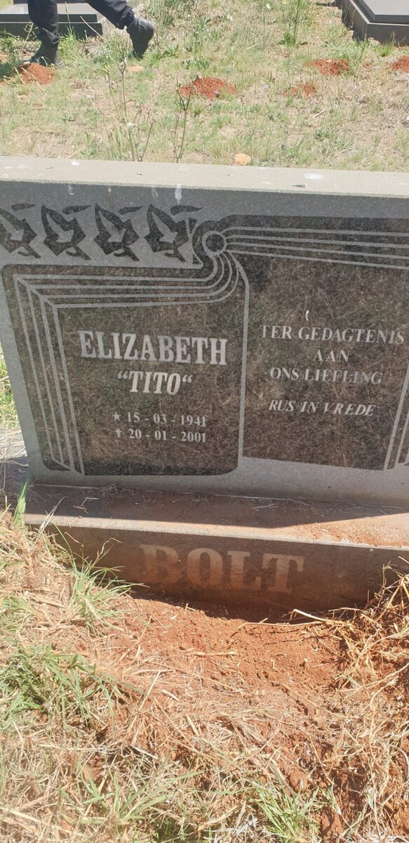 BOLT Elizabeth 1941-2001