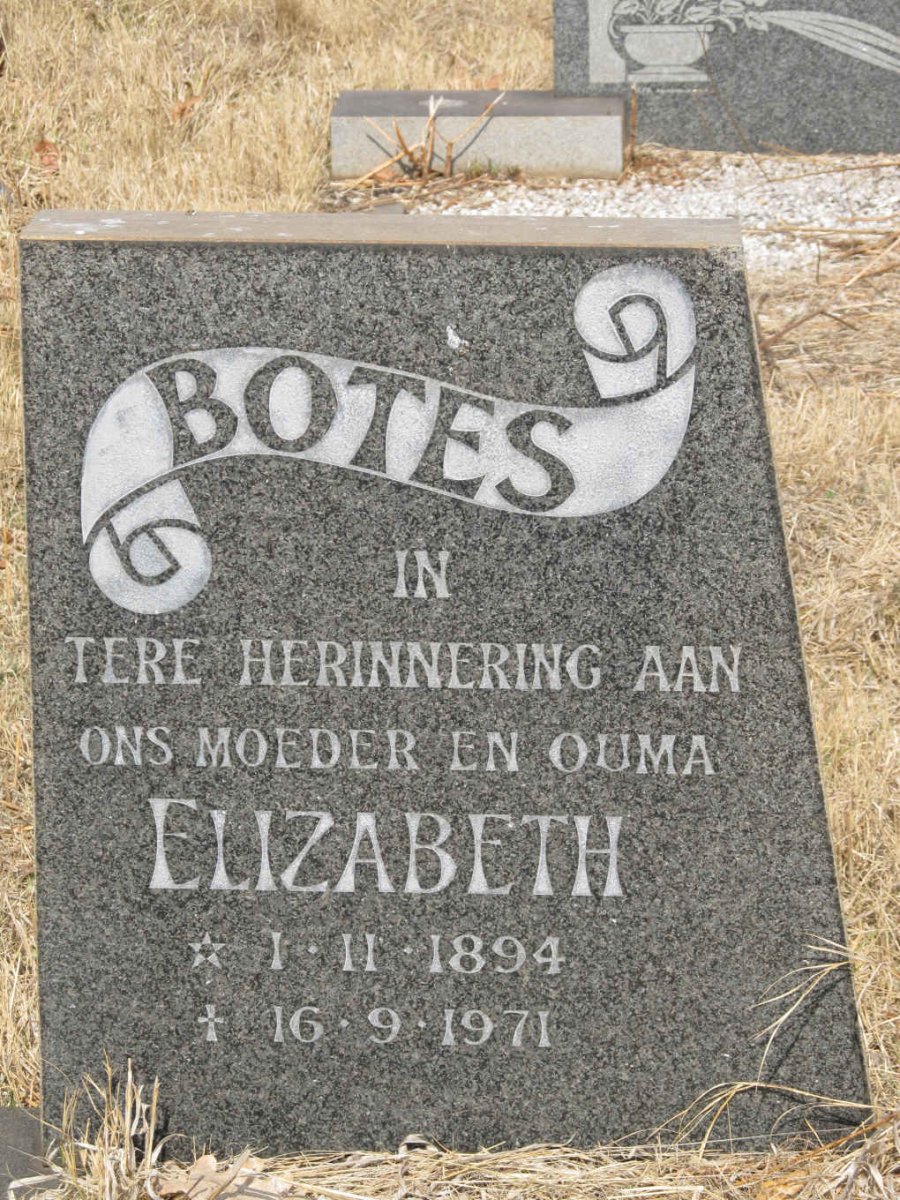 BOTES Elizabeth 1894-1971