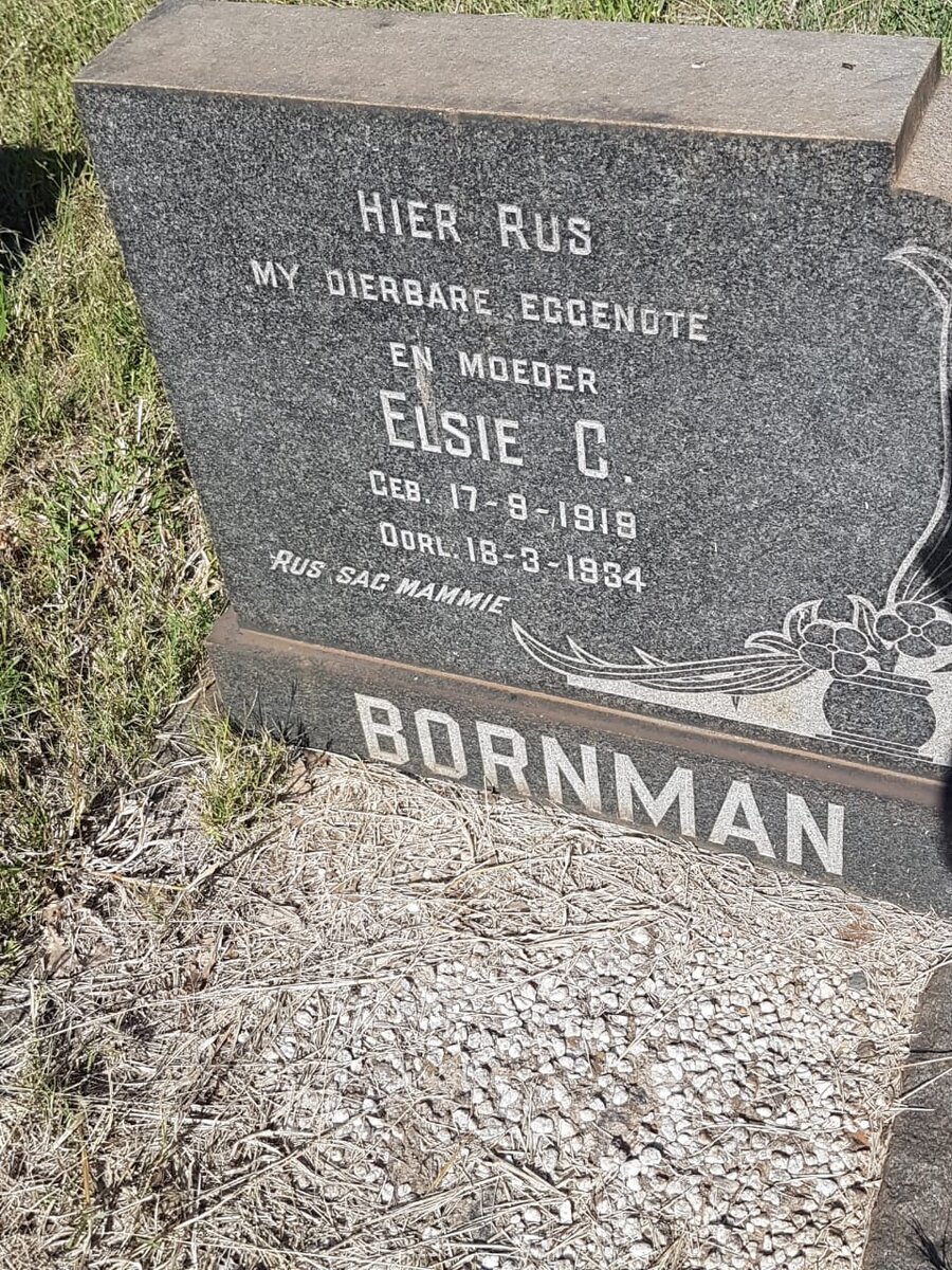 BORNMAN Elsie C. 1919-1934
