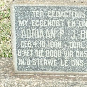 BOUWER Adriaan P.J. 1888-1960