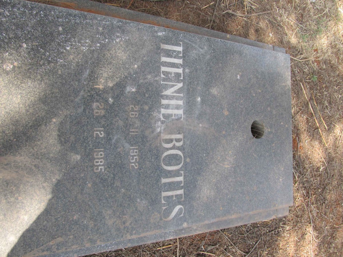 BOTES Tienie 1952-1985