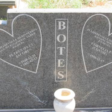BOTES Petrus Jacobus 1948-2002 &amp; Cornelia P. 1954-