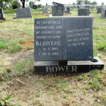 BOWER Kleintjie 1940-1993