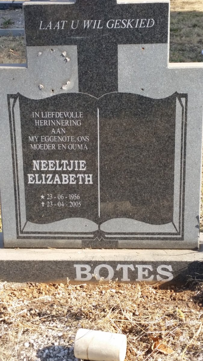 BOTES Neeltjie Elizabeth 1956-2005