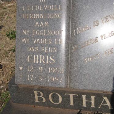 BOTHA Chris 1950-1987