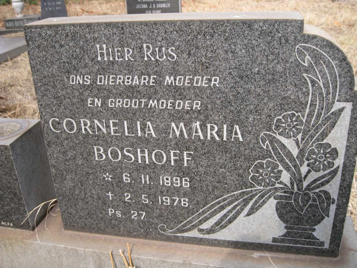 BOSHOFF Cornelia Maria 1896-1976