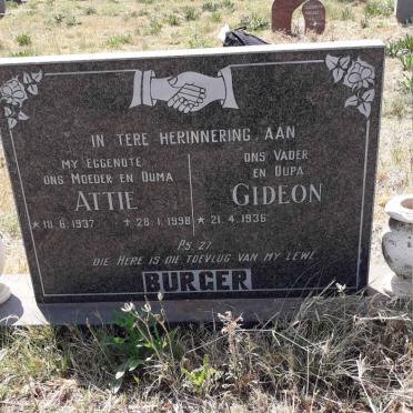 BURGER Gideon 1936- &amp; Attie 1937-1998