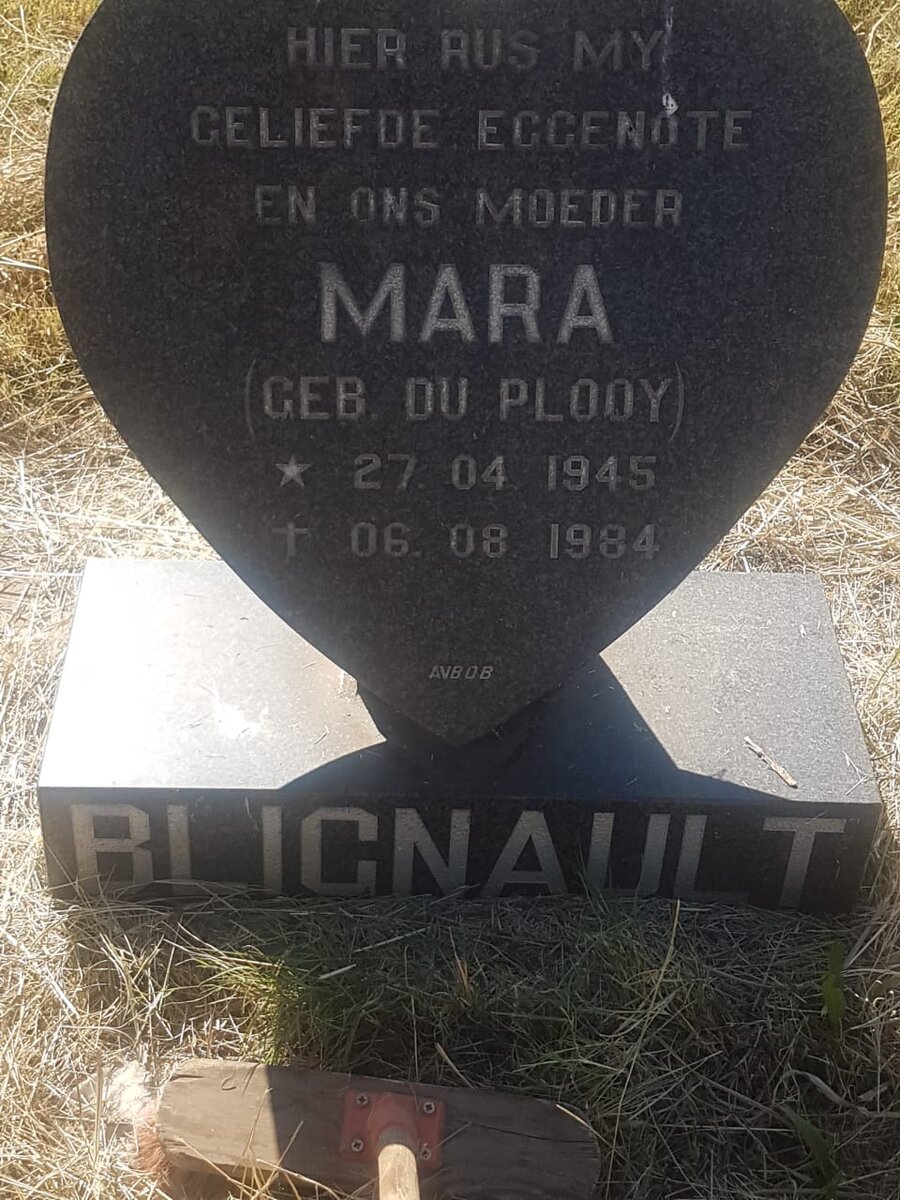 BLIGNAULT Mara nee DU PLOOY 1945-1984