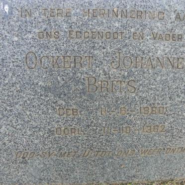 BRITS Ockert Johannes 1880-1962