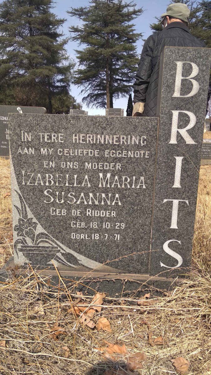BRITS Izabella Mara Susanna nee DE RIDDER 1929-1971