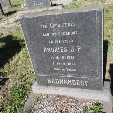 BRONKHORST Andries J.P. 1921-1965