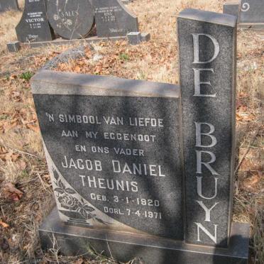BRUYN Jacob Daniel Theunis, de 1920-1971