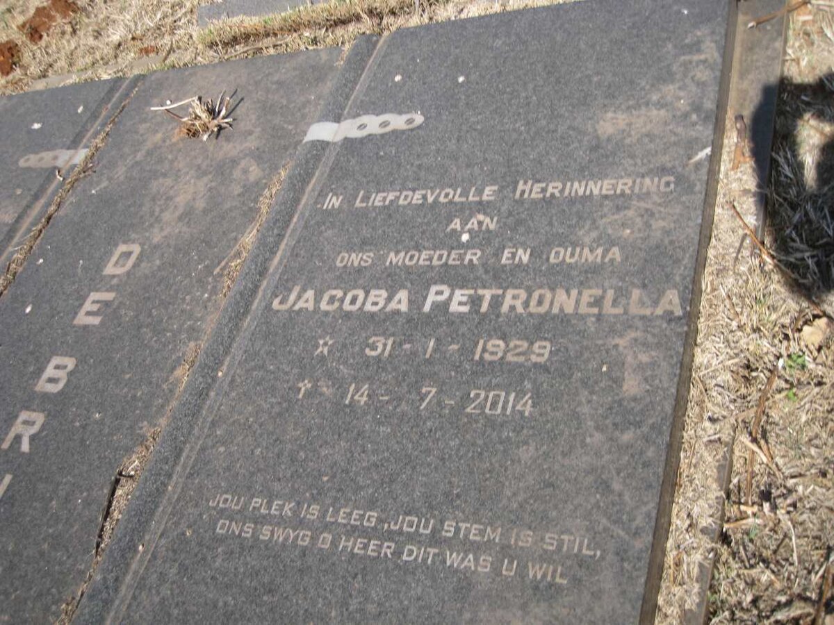 BRUYN Frederik Johannes, de 1926-1986 & Jacoba Petronella 1929-2014_2
