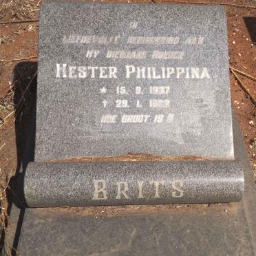 BRITS Hester Philippina 1937-1992