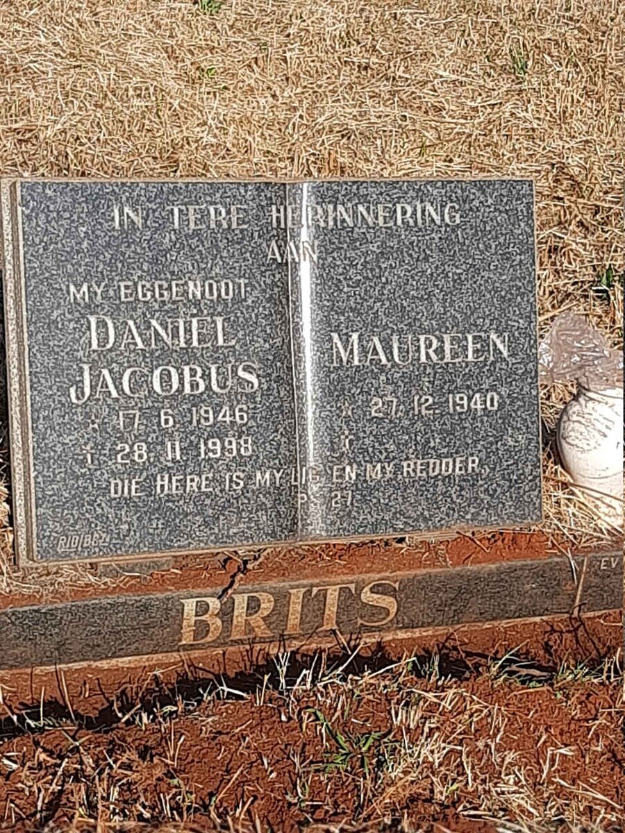 BRITS Daniel Jacobus 1946-1998 & Maureen 1940-
