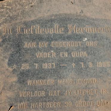 BRUMMER Broy 1937-1995 &amp; Annatjie 1944-2006