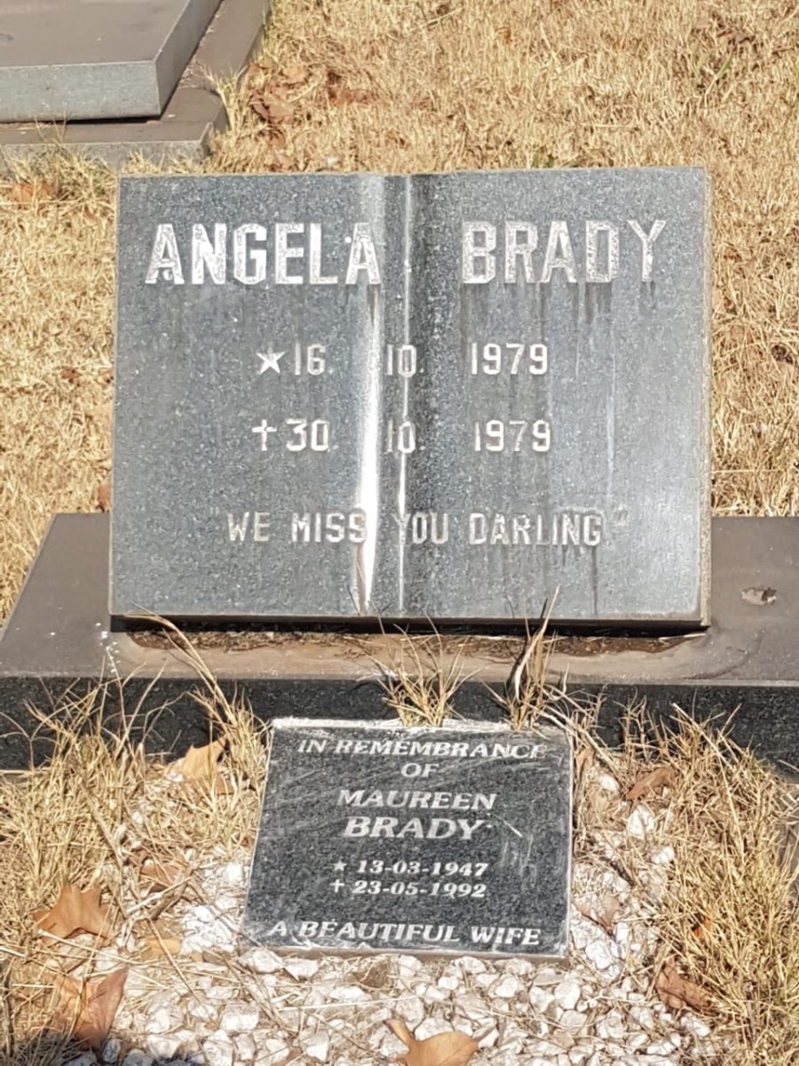 BRADY Maureen 1947-1992 :: BRADY Angela 1979-1979