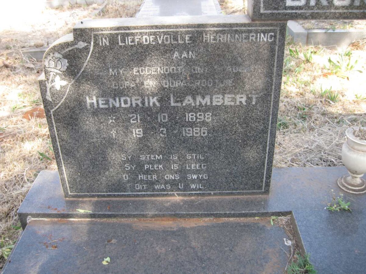 BRONKHORST Hendrik Lambert 1898-1986 & Janetta Susanna 1901-1996_2