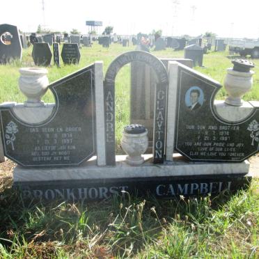 BRONKHORST André 1974-1997 :: CAMPBELL Clayton 1974-1997
