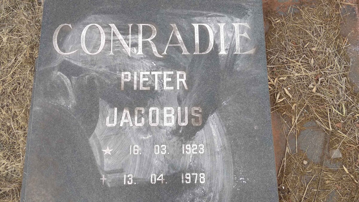 CONRADIE Pieter Jacobus 1923-1978