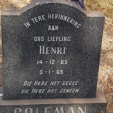 COLEMAN Henri 1965-1969